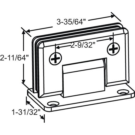 Standard Duty Hinge Bevel Edge